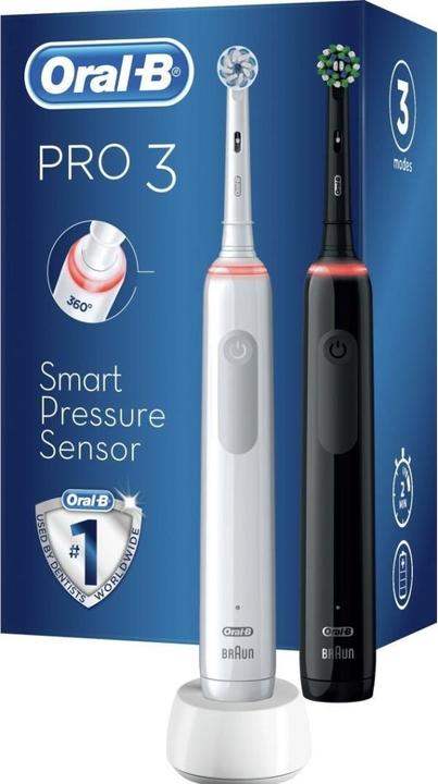 Actual product image Oral-B ELECTRIC TOOTHBRUSH PRO3 3900 2PSC (Oscillating toothbrush)