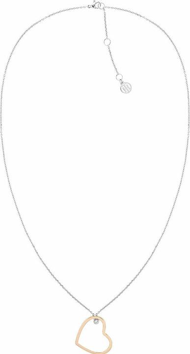 Tommy Hilfiger SluÅ¡ivÃ½ bicolour náhrdelnÃk se srdÄkem Minimal Hearts 2780759 (Stainless steel)