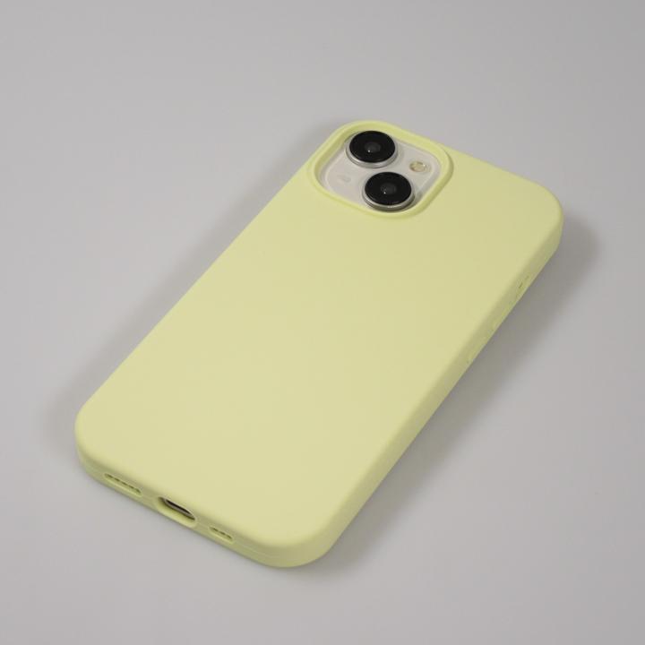 Actual product image PhoneLook Soft Touch pastel yellow cover (Apple iPhone 15)