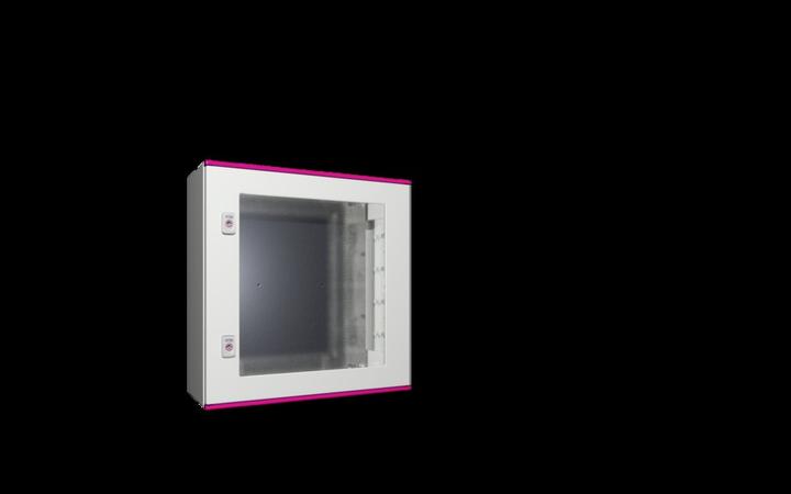 Produktbild Rittal AX 1467.000 Schaltschrank 600 x 600 x 200 Polyester, Stahlblech, Polycarbonat Lichtgrau 1St.