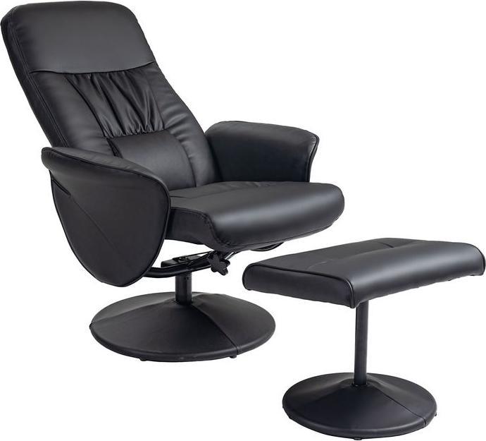 Actual product image Swisshandel24 Relaxing armchair with stool, TV armchair, TV armchair with reclining function, swivel upholstered
