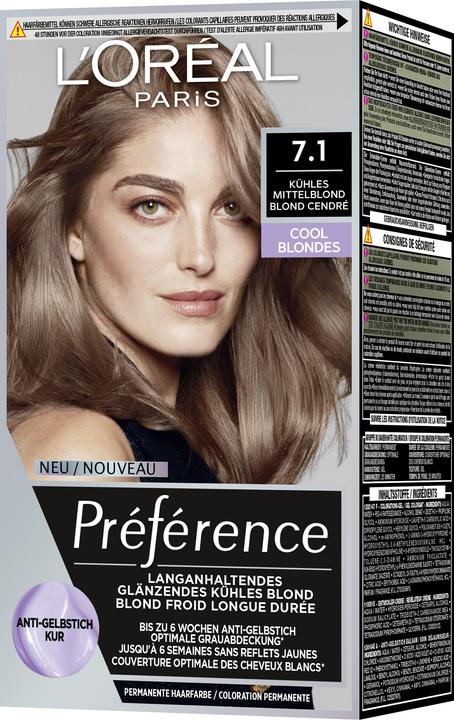 Produktbild L'Oréal Paris Preference Cool Blondes (Blond Cendré, Kühles Mittelblond)
