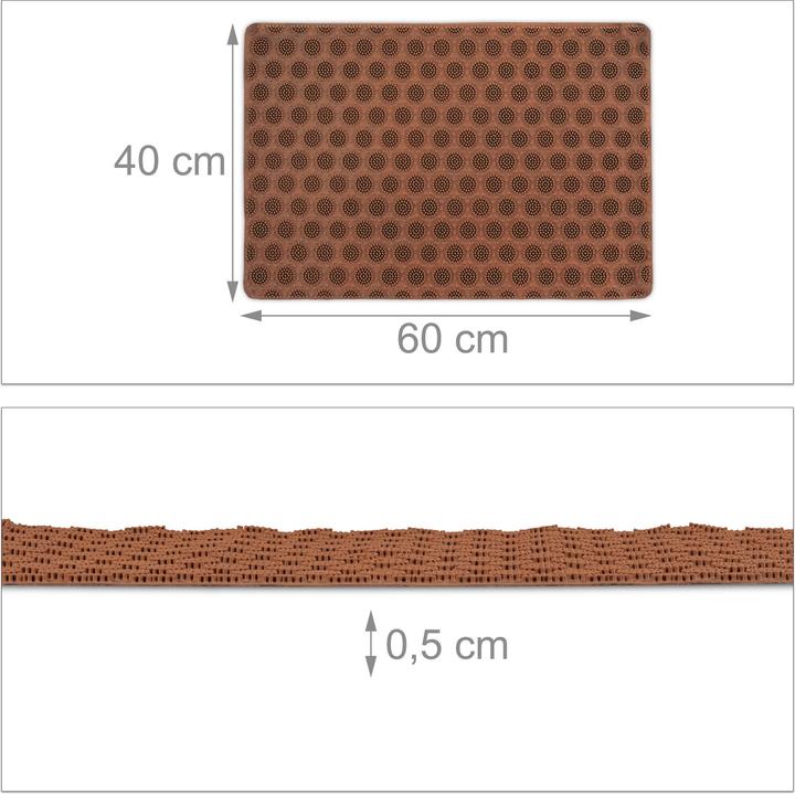 Actual product image Relaxdays Rubber Doormat (60 x 40 x 0.5 cm)
