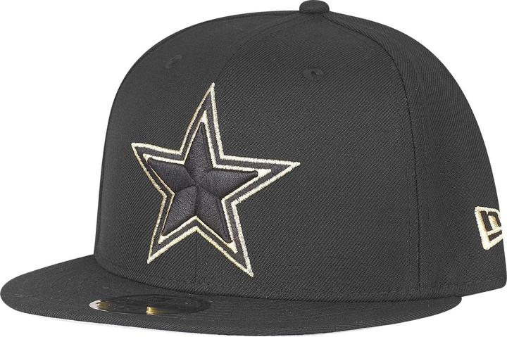 New Era 59Fifty Cap - Dallas Cowboys schwarz / gold - 7 5/8 (7 5/8)