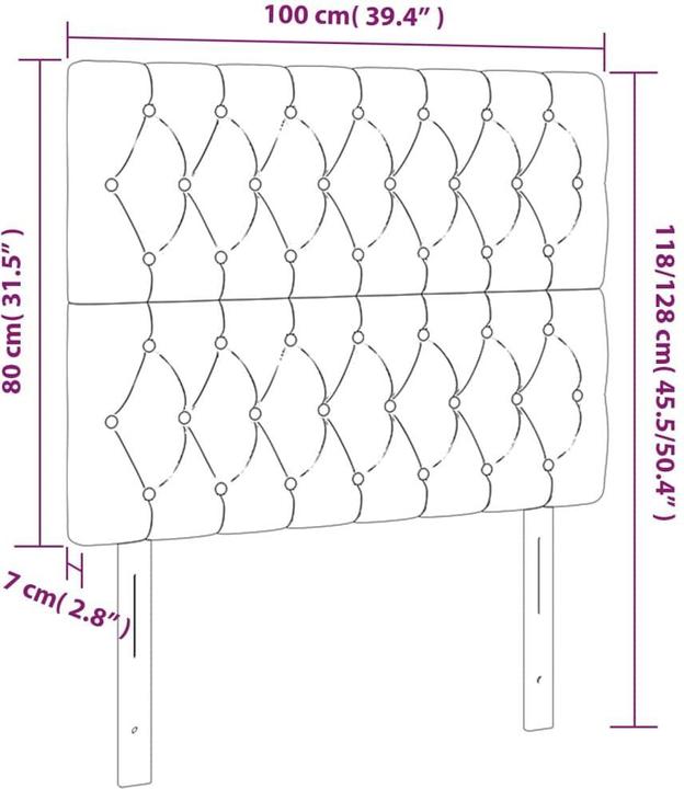Immagine prodotto VidaXL Garrett (100 x 7 x 128 cm)