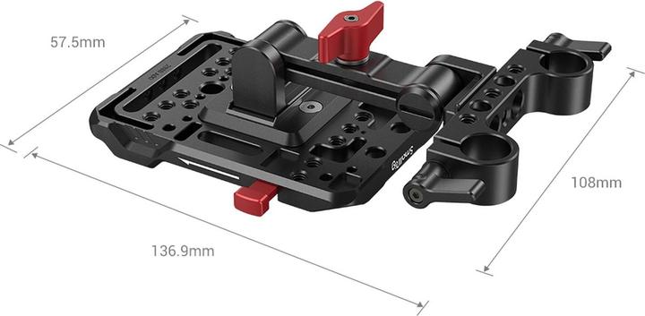 Immagine prodotto SmallRig Piastra batteria con montaggio a V e braccio regolabile 2991 (Accessori video vari)