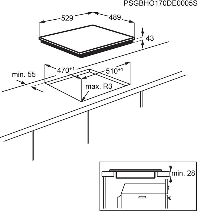 Actual product image Electrolux GK56TSO