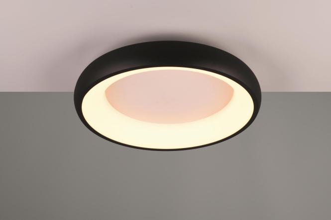 Produktbild Trio LED-Deckenanbauleuchte Cardona 29W sw 2300-4000K 2000lm Konv IP20 Ø450x105mm (2000 lm)