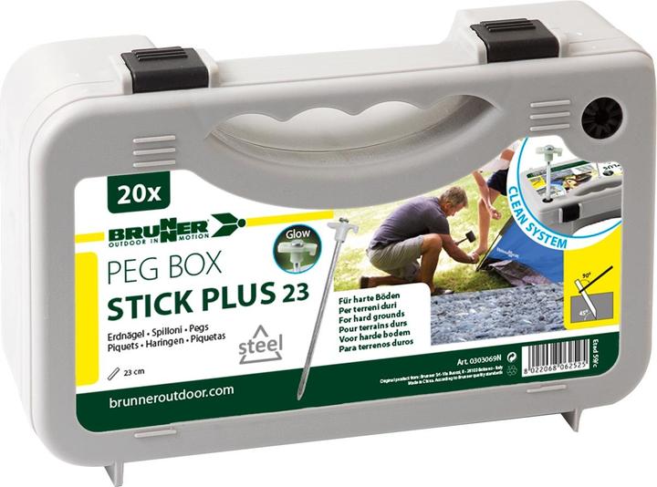 Produktbild Brunner Peg Box Stick Plus Erdnagel 20 Stück 25cm