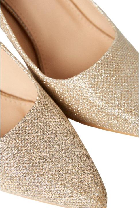 Actual product image Dorothy Perkins Womens/Ladies Dame Glitter Wide Stiletto Heel Court Shoes (41)