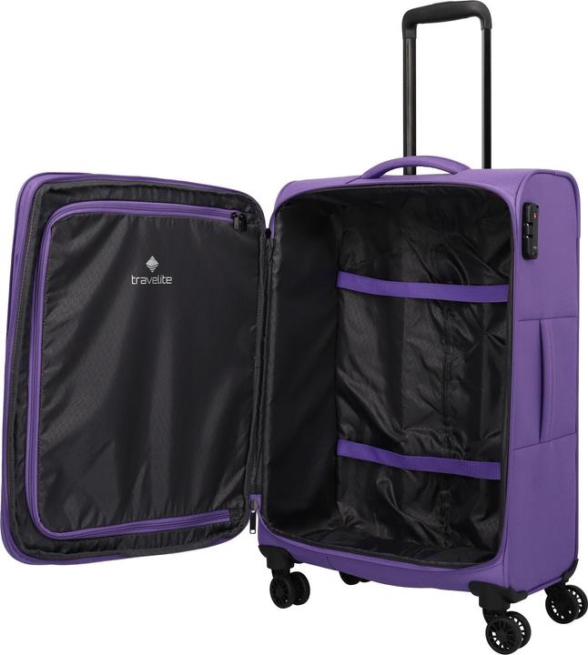 Produktbild Travelite Rügen 4 Rollen Kofferset 3-teilig mit Dehnfalte (90 l, XL (ab 115l))