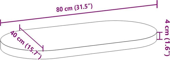 Image du produit VidaXL Lyndsey (80 x 40 x 4 cm)