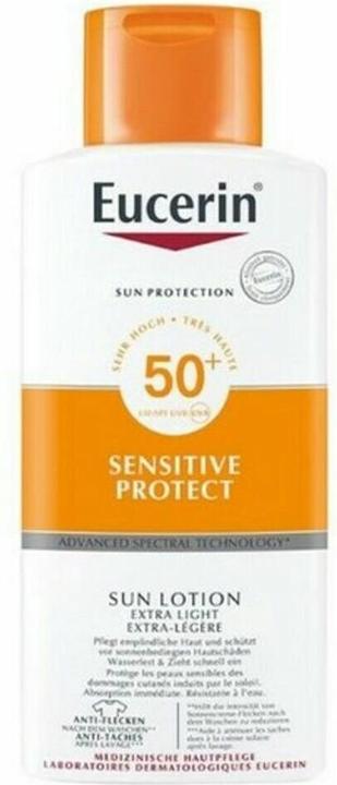Eucerin Sun Sensitive Protect Sun Lotion (Sonnenlotion, SPF 50+, 400 ml)
