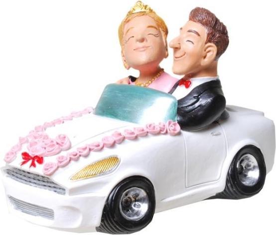 Image du produit CreaDiva Tirelire couple de mariés en voiture
