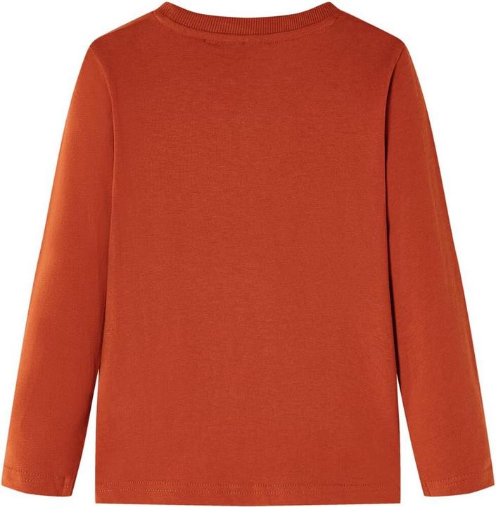 Image du produit VidaXL T-shirt manches longues enfant Marron rouille 92,Matière : 100 (92)