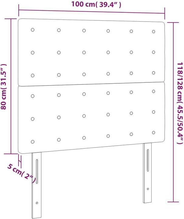 Actual product image VidaXL Kalli (100 x 5 x 128 cm)
