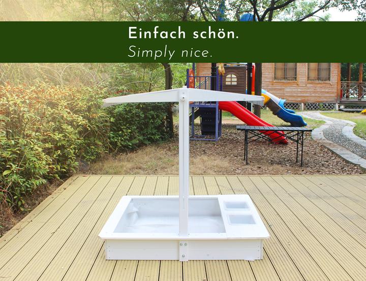 Immagine prodotto Wondermake Design-Sandkasten "solarca2" mit Spielwannen u. Abdeckung, Fichte
