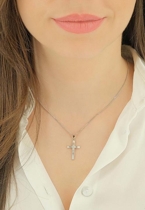 Produktbild Muau Kreuz (Weissgold)