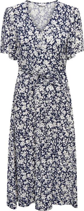 Only Normal geschnitten V-Ausschnitt Midikleid Kleid
