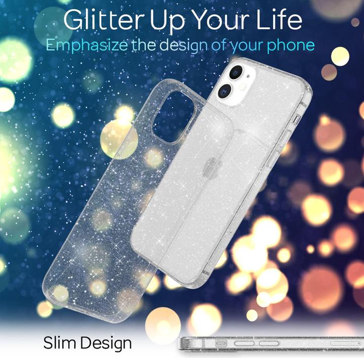 Produktbild Nalia Glitzer Handyhülle (Apple iPhone 12 Pro, Apple iPhone 12)