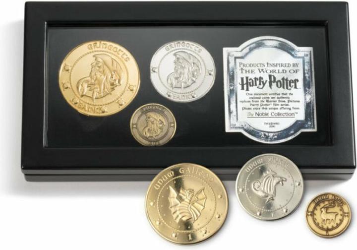 Produktbild Noble Collection Harry Potter Replik Gringotts Bank Muenzen Set