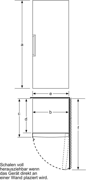 Actual product image Bosch Hausgeräte GSN54AWDV (Stand-alone, 328 l)
