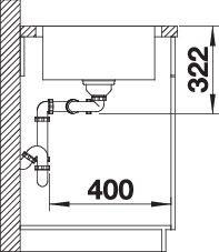 Immagine prodotto Blanco Lemis 8 S-IF (Lavello montato, 116 cm, 50 cm)