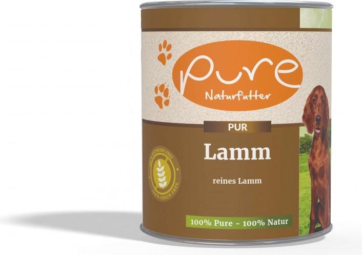 Image du produit Pure Naturfutter Menu pour chien Boîte de viande PUR agneau (Adulte, Junior, Senior, 1 pcs, 800 g)
