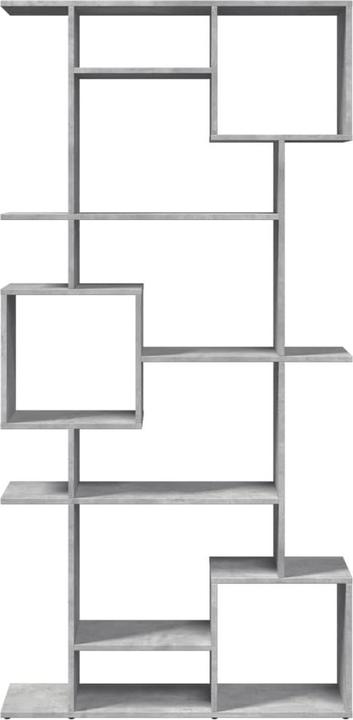 Actual product image VidaXL Bookcase Room divider Wall shelf Standing shelf Room divider Shelf Concrete grey (92 x 29 x 188 cm)