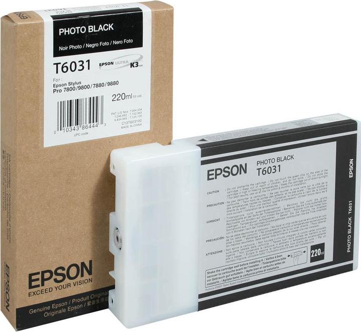 Actual product image Epson T6031 (PBK)