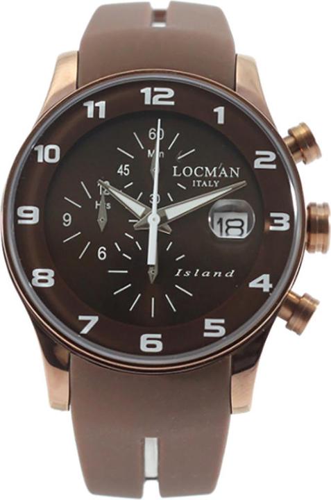 Actual product image Locman Italy Men's Watch Iceland Chronograph brown Ref. 0620 (Chronograph, 40 mm)