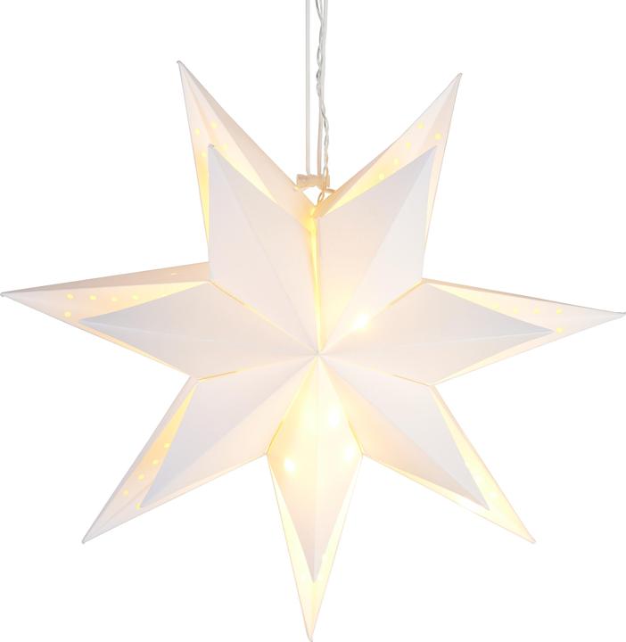 Actual product image VBS 3D paper star "45 cm", 10 LEDs, with timer, 7-pointed, for hanging