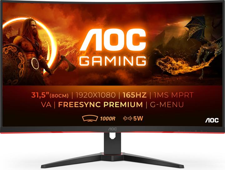 Actual product image AOC C32G2AE/BK (1920 x 1080 pixels, 31.50")