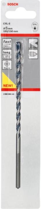 Actual product image Bosch Professional Zubehör Concrete drill CYL-5, Blue Granite, 5 x 100 x 150 mm (5 mm)