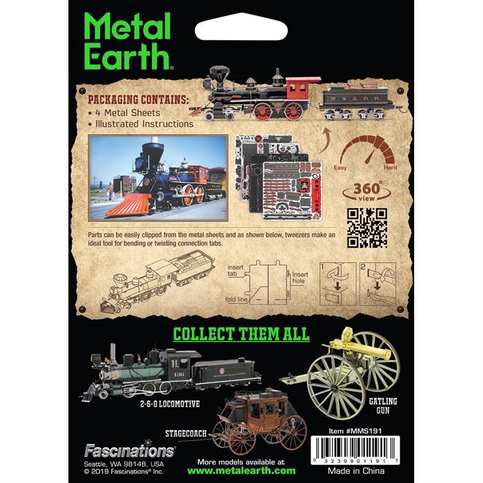 Produktbild Metal Earth Wild West 4-4-0 Locomotive