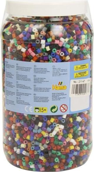 Actual product image Hama Perlen Strijkkralen in Pot - Mix (067), 13.000st.
