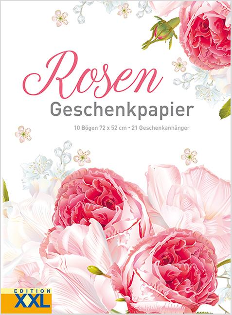 Image du produit Roses - Papier cadeau (Papier cadeau, 10 x)