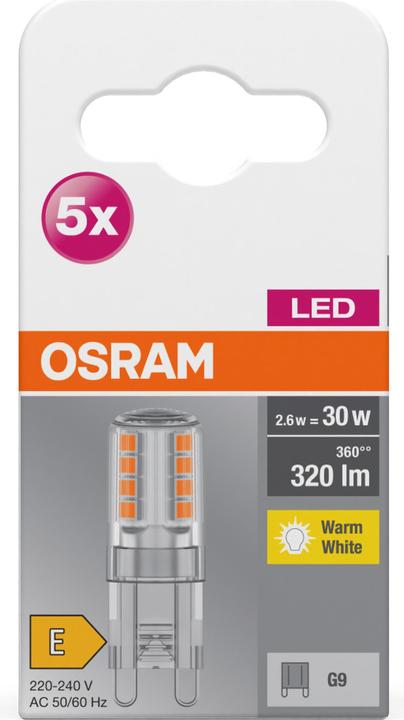 Produktbild Osram Led Base Pin G9 (G9, 2.50 W, 320 lm, 5 x, E)