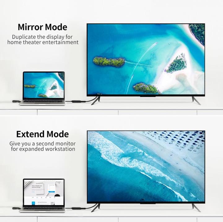 Actual product image Ugreen HDMI to DisplayPort Adapter with Audio (DP, 50 cm)