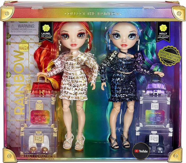 Actual product image Rainbow High Twins- Laurel & Holly De’Vious