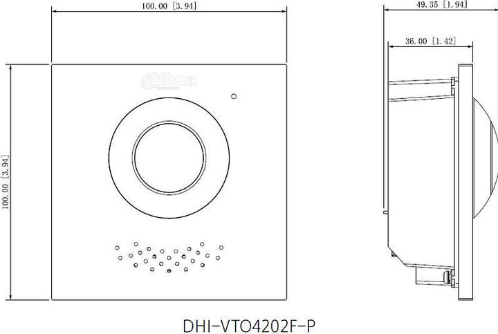 Immagine prodotto Dahua VTO4202F-P-S2 (Cablato)