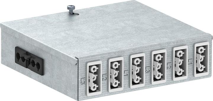 Image du produit OBO Bettermann OBO UVS-6W2SA Distributeur sous plancher avec raccord enfichable 160x150x (Répartiteur)