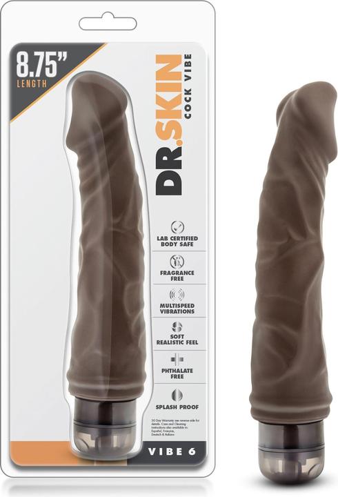 Image du produit Blush Dr. Skin â Vibrateur Cock Vibe no6 â Chocolat