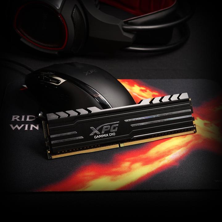 Actual product image XPG GAMMIX D10 memory module GB DDR4 (1 x 16GB, 3600 MHz, DDR4-RAM, DIMM)