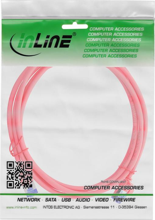 Produktbild InLine Patchkabel Slim (S/FTP, CAT6a, 0.50 m)