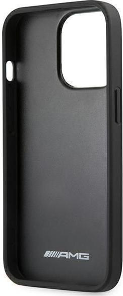 Produktbild Mercedes AMG AMHCP14LDOLBK iPhone 14 Pro 6,1" czarny/black hardcase Leather Hot Stamped (Apple iPhone 14 Pro)