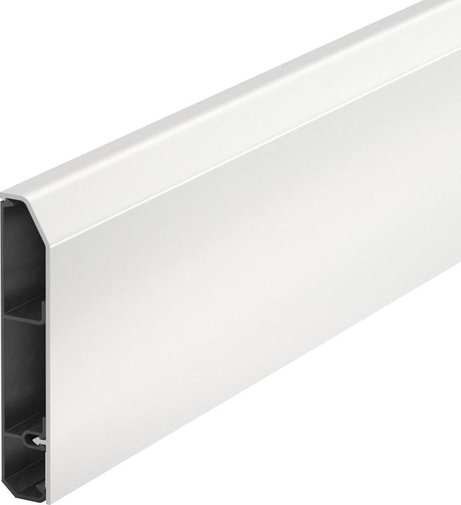 Produktbild OBO Bettermann Sockelleistenkanal SL Set 20x110 9010, 6132274 (Kabelkanal, 200 cm)