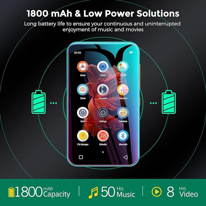 Produktbild Timmkoo MP4-Player mit Bluetooth (8 GB)