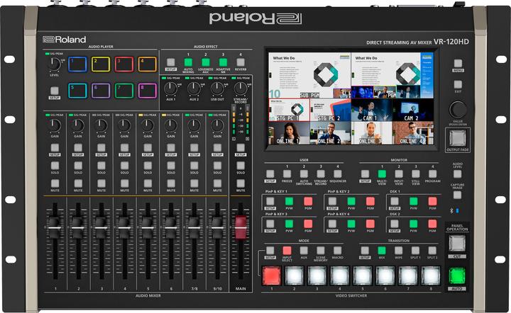 Actual product image Roland 8 Channel HD-SDI/HDMI AV Mixer with USB-C and Network Streaming