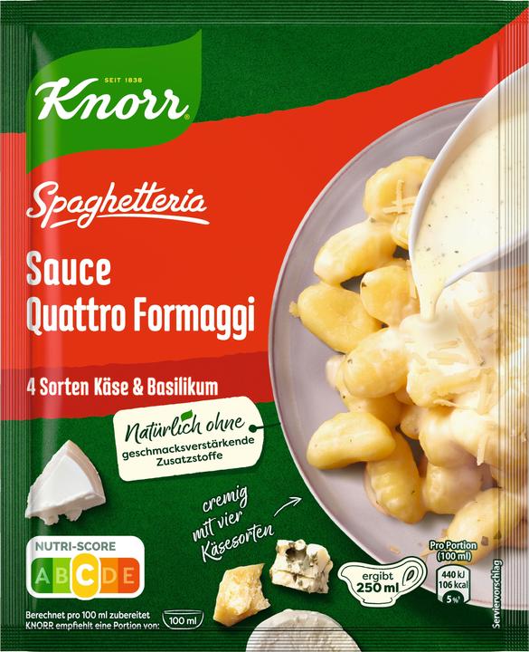 Knorr Spaghetteria Sauce Quattro Forergibt 1/4 l (50 g)